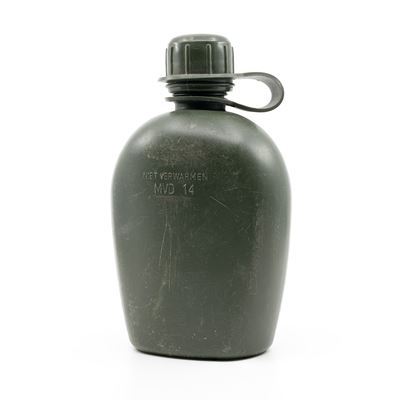 Fľaša poľná  holandská 1L plast OLIV použitá