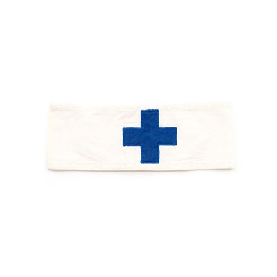 Páska na rukáv ČSLA zdravotník BIELA s modrým krížom