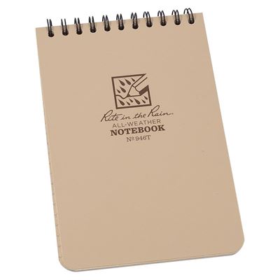 Blok vodoodolný TOP-SPIRAL 4x6" Notebook DESERT