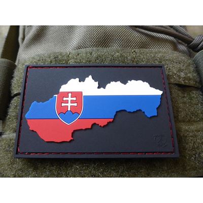 Nášivka zástava/mapa SLOVENSKO plast FAREBNÁ