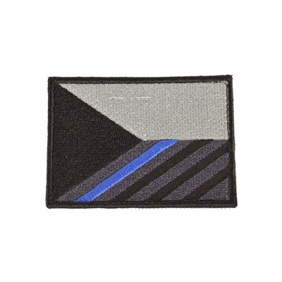 Nášivka vlajka ČR modrý pruh 7,5 x 5,5 cm velcro