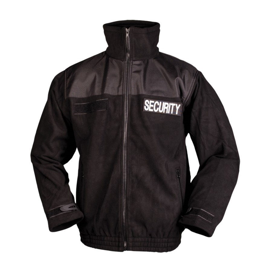 Bunda SECURITY fleece ČIERNA MIL-TEC® 12056002 L-11