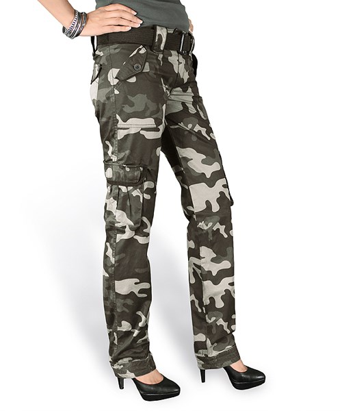 Nohavice dámske PREMIUM SLIMMY BLACK CAMO SURPLUS 33-3588-42 L-11