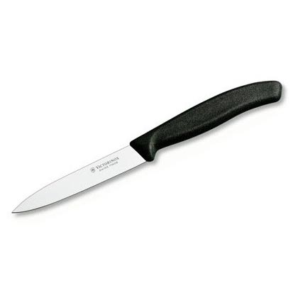 Nôž na zeleninu 10 cm plast ČIERNY