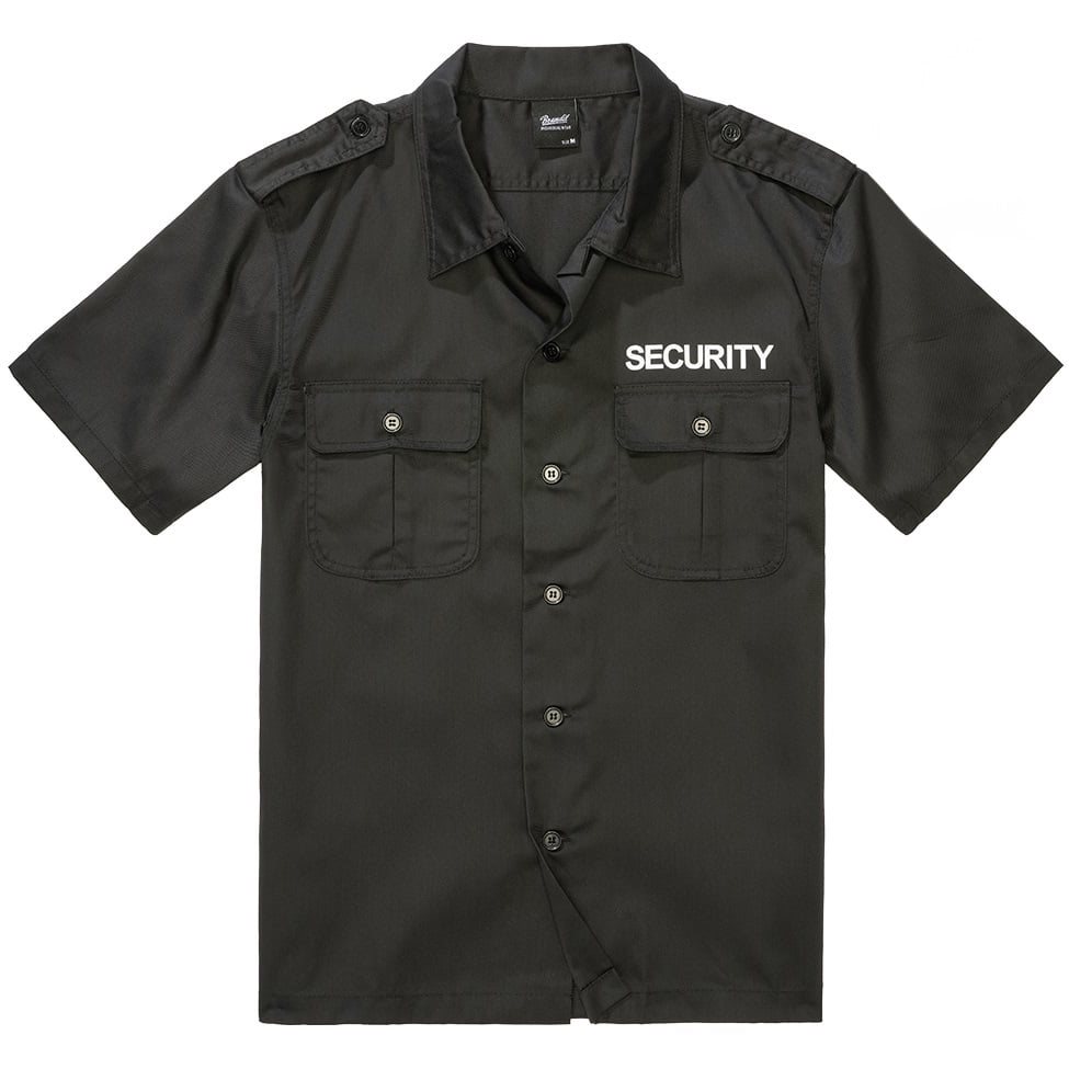 Košeľa US SECURITY krátký rukáv ČIERNA BRANDIT 9762-2 L-11
