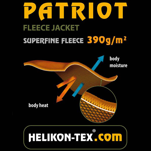 Bunda PATRIOT Heavy fleece OLIV Helikon-Tex® BL-PAT-HF-02 L-11