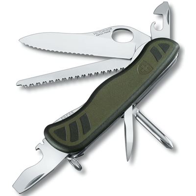 Nôž vreckový SOLDIER 111 mm ZELENÝ/ČIERNY