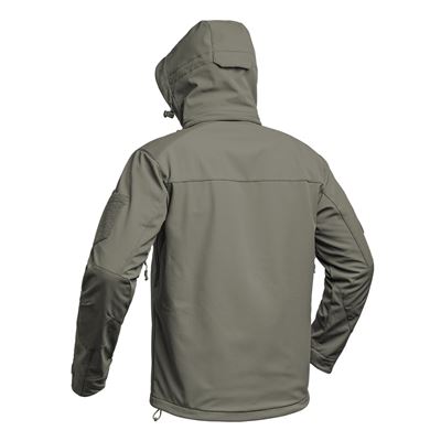 Bunda FIGHTER V2 softshell s kapucňou ZELENÁ