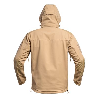 Bunda FIGHTER V2 softshell s kapucňou TAN