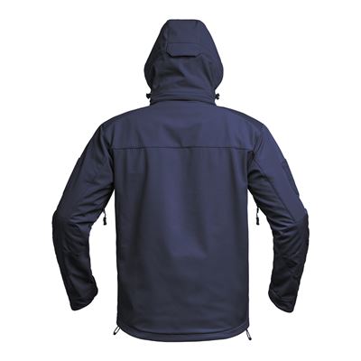 Bunda FIGHTER V2 softshell s kapucňou MODRÁ
