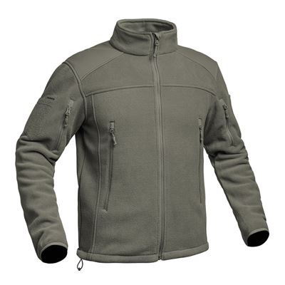 Bunda s kapucňou FIGHTER Polar Fleece ZELENÁ