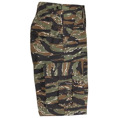 Nohavice krátke US strih BDU rip-stop TIGER STRIPE CAMO MFH 01512C 3