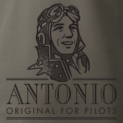 Tričko s lietadlom IAR 80 DRACULA SIVOZELENÉ ANTONIO® 0214931 3
