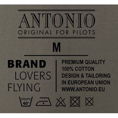 Tričko s lietadlom IAR 80 DRACULA SIVOZELENÉ ANTONIO® 0214931 4