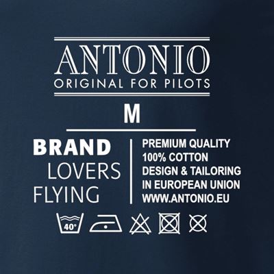 Tričko s logom NASA MODRÉ ANTONIO® 0214961 3