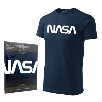 Tričko s logom NASA MODRÉ