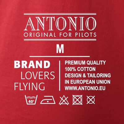 Tričko s logom NASA ČERVENÉ ANTONIO® 0214971 3