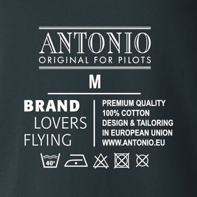 Tričko s ľahkým bojovým lietadlom L-39 SKYFOX ŠEDÉ ANTONIO® 0214991 4