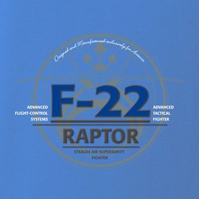 Tričko F-22 RAPTOR MODRÉ