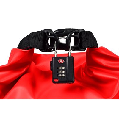 Zámok TSA s lankom ČIERNÝ basic NATURE 055680 4