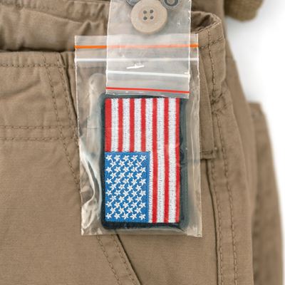 Nohavice krátke AIRBORNE VINTAGE s nášivkou KHAKI
