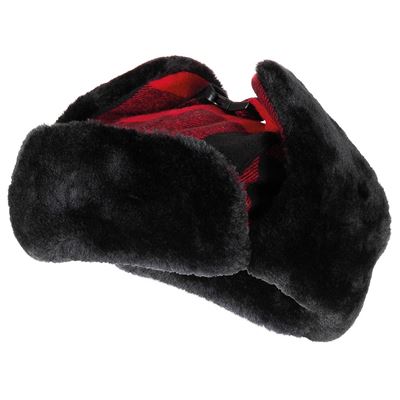 Baranica kockovaná ČERVENO/ČIERNA