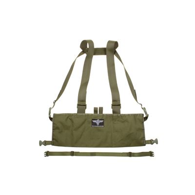 Vesta chest rig MOLLE PALS ľahká väzba 600D OLIVE DRAB INVADERGEAR 1010737-22 2