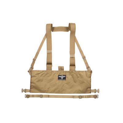 Vesta chest rig MOLLE PALS ľahká väzba 600D COYOTE INVADERGEAR 1010737-30 2