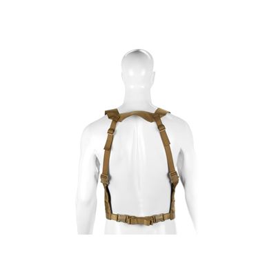 Vesta chest rig MOLLE PALS ľahká väzba 600D COYOTE INVADERGEAR 1010737-30 6