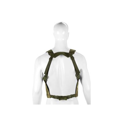 Vesta chest rig MOLLE PALS ľahká väzba 600D EVERGLADE INVADERGEAR 1010737-65 6