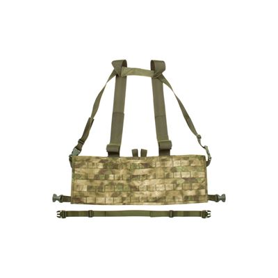 Vesta chest rig MOLLE PALS ľahká väzba 600D EVERGLADE