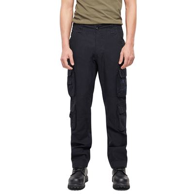 Nohavice PURE SLIM FIT vintage ČIERNÉ BRANDIT 1016-02 3