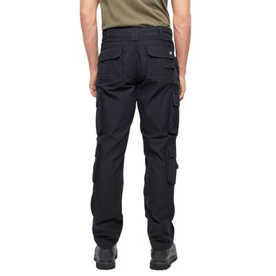 Nohavice PURE SLIM FIT vintage ČIERNÉ BRANDIT 1016-02 2