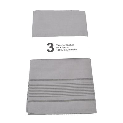 Vreckovka BW 50 x 50 cm, sivá s pruhom, balenie 3 ks Bundeswehr 10260A010 2