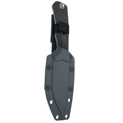 Nôž s pevnou čepeľou CONVOY s puzdrom ČIERNY