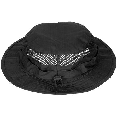 Klobúk Mesh Boonie ČIERNY MFH 10720A 2