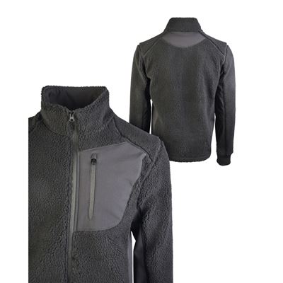 Mikina BEARFORCE COLD WEATHER fleece ČIERNA
