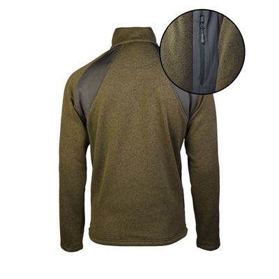 Mikina outdoorová ŠTRUCTURE-FLEECE ZELENÁ