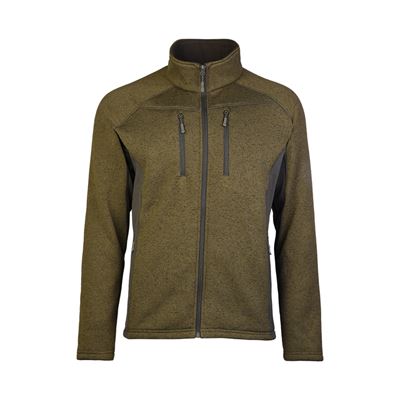 Mikina outdoorová ŠTRUCTURE-FLEECE ZELENÁ
