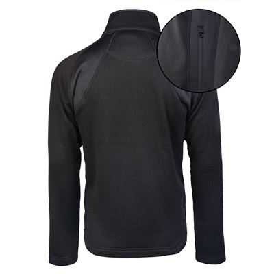 Mikina outdoorová ŠTRUCTURE-FLEECE ČIERNA