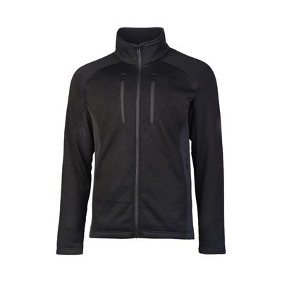 Mikina outdoorová ŠTRUCTURE-FLEECE ČIERNA