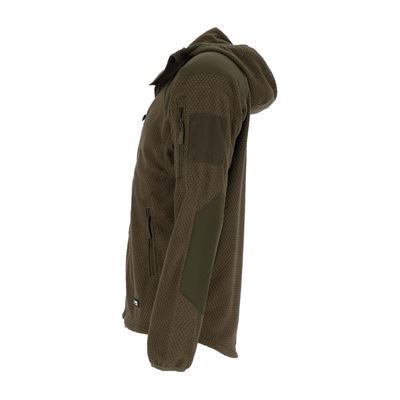 Mikina zips s kapucňou fleece DELTA ZELENÁ AB 10857001 5