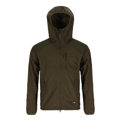 Mikina zips s kapucňou fleece DELTA ZELENÁ AB 10857001 4