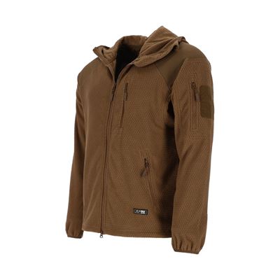 Mikina zips s kapucňou fleece DELTA COYOTE AB 10857003 6
