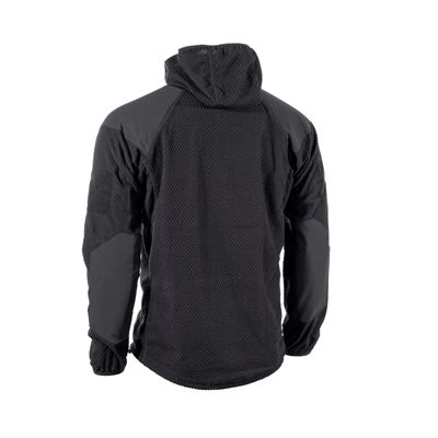 Mikina zips s kapucňou fleece DELTA ČIERNA