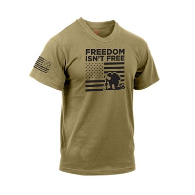 Tričko FREEDOM ISN´T FREE krátky rukáv COYOTE