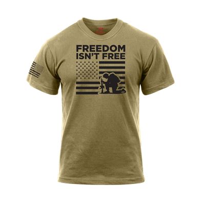 Tričko FREEDOM ISN´T FREE krátky rukáv COYOTE