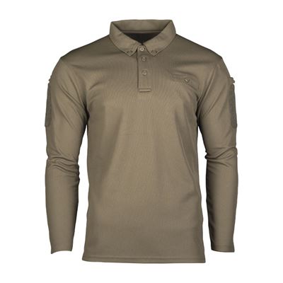 TACTICAL QUICK DRY tričko s dlhým rukávom/polo tričko ZELENÉ
