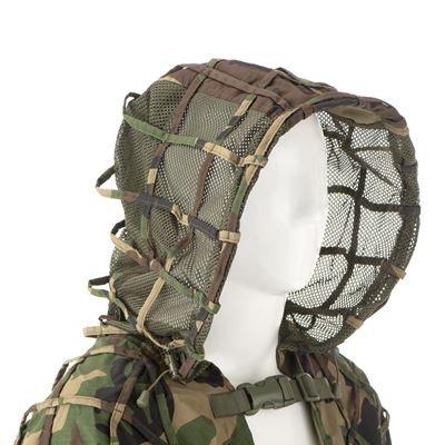 Odev maskovací GHILLIE BASE PLAIN WOODLAND INVADERGEAR 111981-82200 3