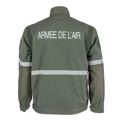 Bunda pre leteckého mechanika FR ARMEE reflexné pruhy ZELENÁ